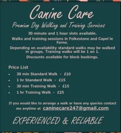 Dog walking in Folkestone, Hythe and Capel.